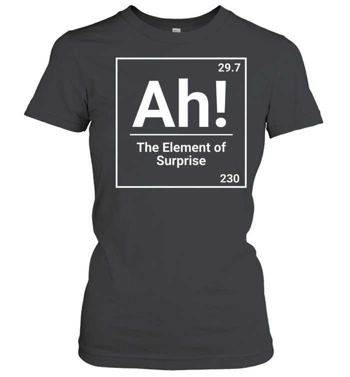 Ah The Element Of Surprise Science Chemistry Pun Classic Women's T-shirt