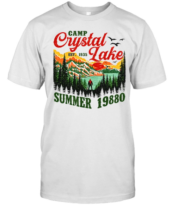 Camp Crystal Lake Summer 1980 Jason Voorhees Friday The 13th Classic Men's T-shirt
