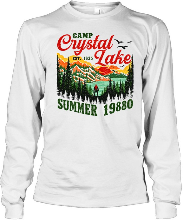 Camp Crystal Lake Summer 1980 Jason Voorhees Friday The 13th  Long Sleeved T-shirt