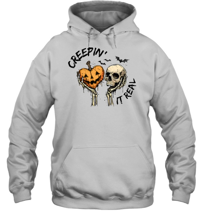 Creepy Skeleton Pumpkin Skull Halloween Unisex Hoodie Creepy Skeleton Pumpkin Skull Halloween Unisex Hoodie