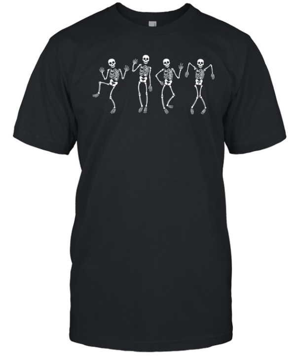 Dancing Skeletons Spooky Halloween Graphic Classic Men's T-shirt