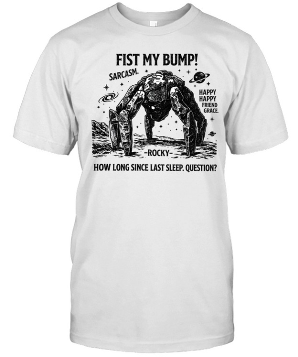 Fist My Bump Funny Sci-Fi Space  Classic Men's T-shirt