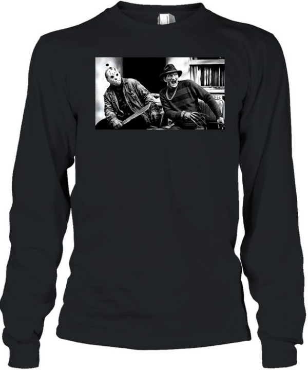 Freddy Krueger Jason Voorhees  Long Sleeved T-shirt