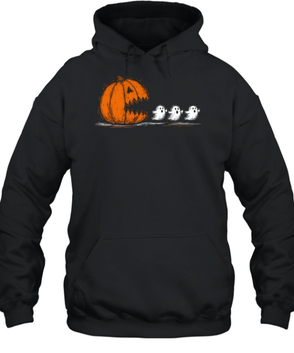 Halloween Pumpkin Eat Ghost Unisex Hoodie