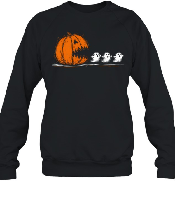 Halloween Pumpkin Eat Ghost Unisex Sweatshirt