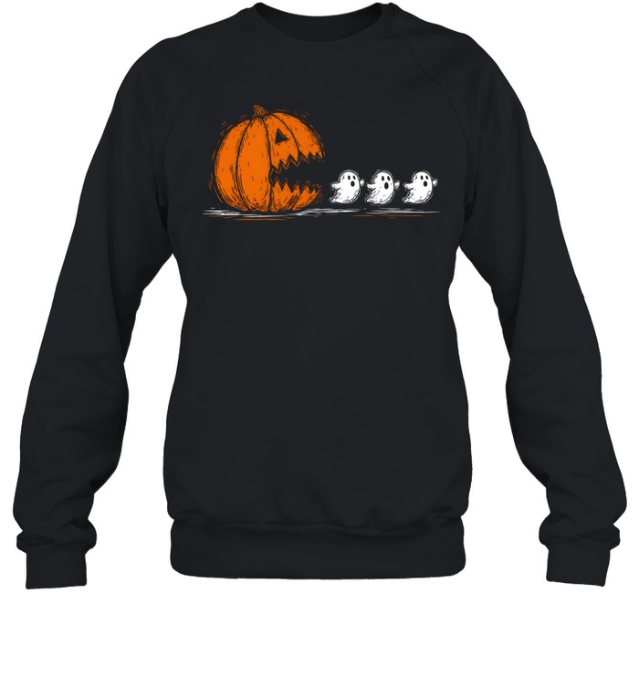 Halloween Pumpkin Eat Ghost Unisex Sweatshirt Halloween Pumpkin Eat Ghost Unisex Sweatshirt