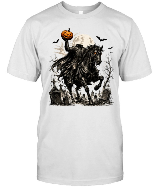 Headless Horseman Pumpkin Rider Halloween  Classic Men's T-shirt
