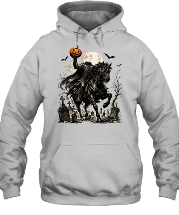 Headless Horseman Pumpkin Rider Halloween Unisex Hoodie