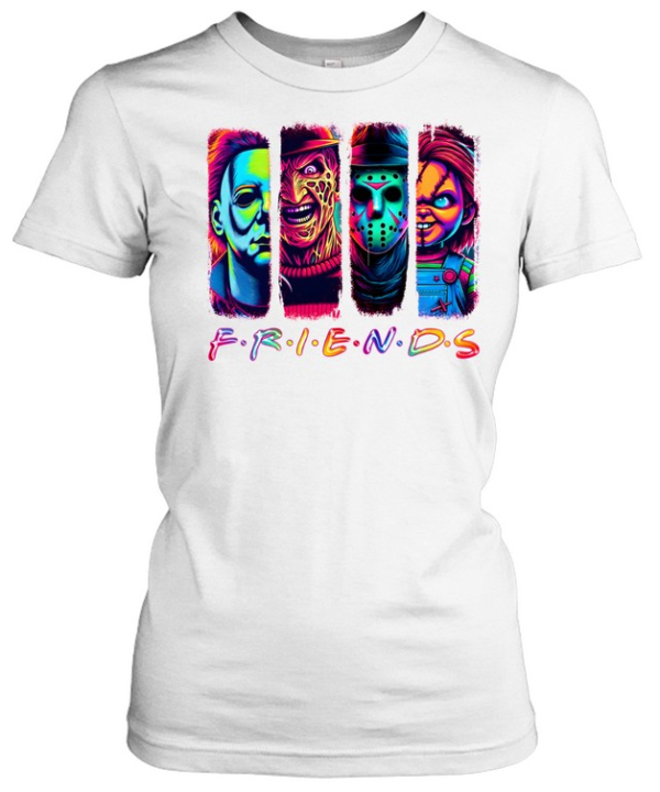 Horror Friends Neon Classic Women's T-shirt