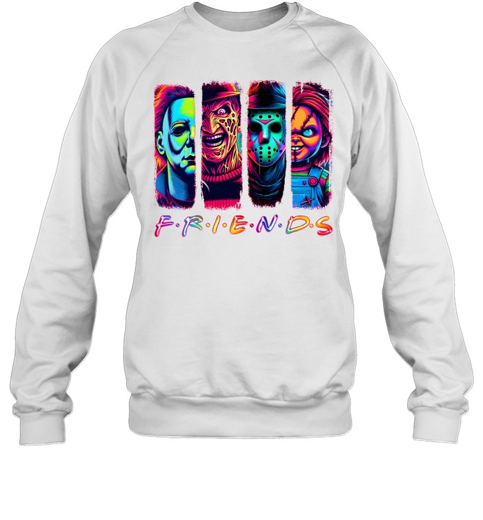 Horror Friends Neon Unisex Sweatshirt Horror Friends Neon Unisex Sweatshirt