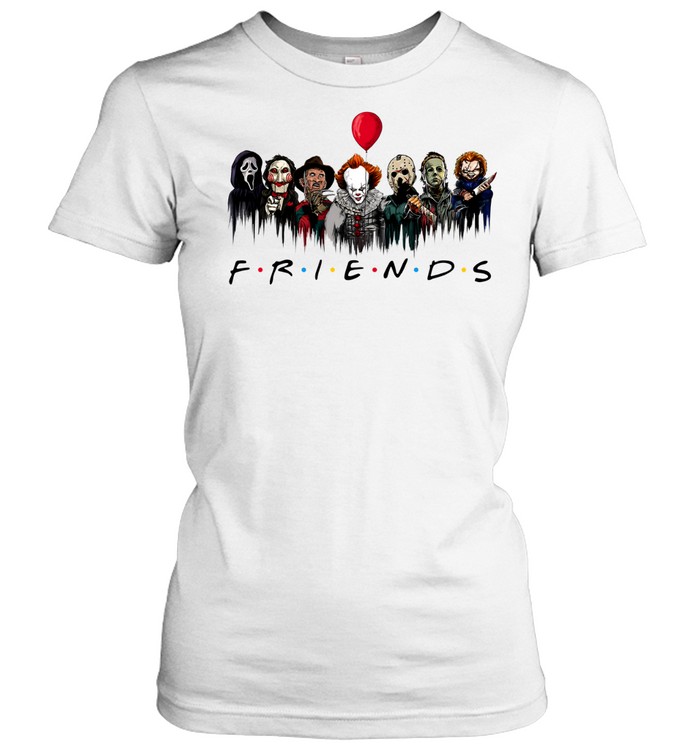 Horror Movie Characters Friends Parody Halloween Classic Women's T-shirt