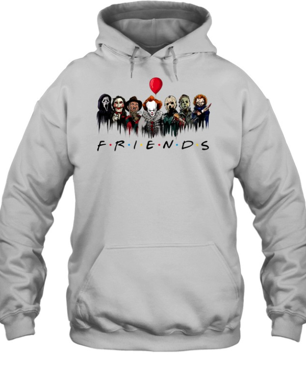 Horror Movie Characters Friends Parody Halloween Unisex Hoodie
