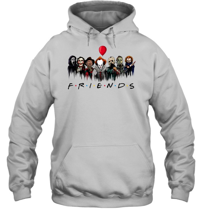 Horror Movie Characters Friends Parody Halloween Unisex Hoodie Horror Movie Characters Friends Parody Halloween Unisex Hoodie