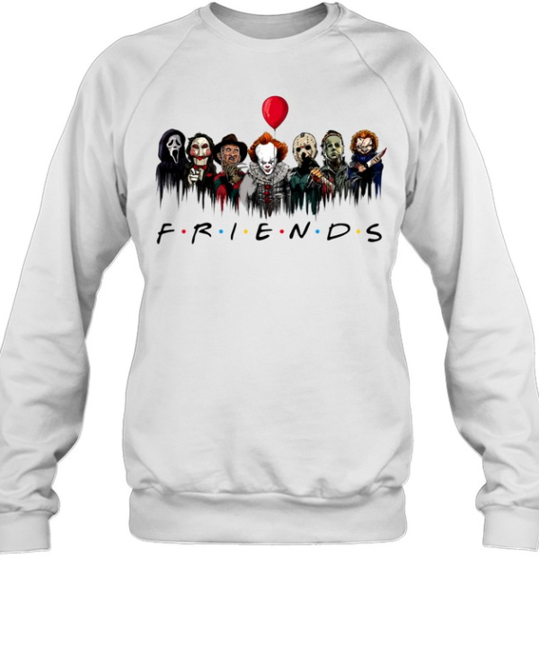 Horror Movie Characters Friends Parody Halloween Unisex Sweatshirt