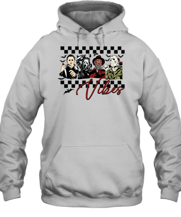 Horror Movie Vibes Slasher Squad Michael Myers Jason Ghostface Freddy  Unisex Hoodie