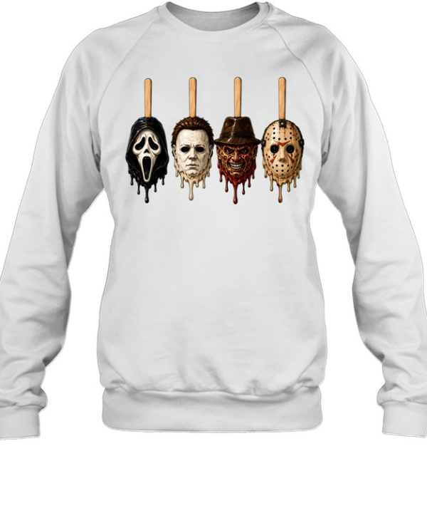 Horror Slasher Popsicles Freddy Jason Michael Ghostface Unisex Sweatshirt