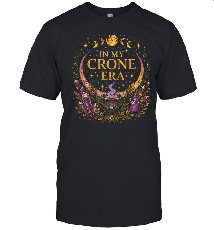 In My Crone Era Celestial Amethyst Crystals Moon Classic Men's T-shirt In My Crone Era Celestial Amethyst Crystals Moon Classic Men's T-shirt