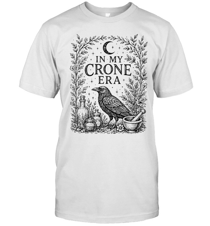 In My Crone Era Vintage Raven Apothecary Botanical Sage Classic Men's T-shirt In My Crone Era Vintage Raven Apothecary Botanical Sage Classic Men's T-shirt