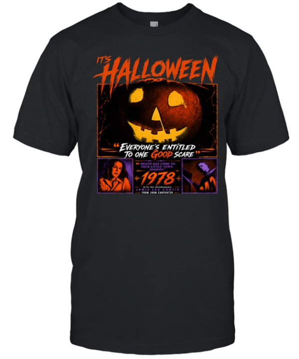 It's Halloween 1978 Movie Jack-O-Lantern Quotes  Classic Men's T-shirt
