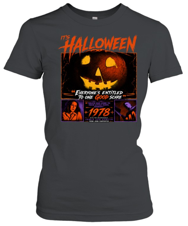 It's Halloween 1978 Movie Jack-O-Lantern Quotes  Classic Women's T-shirt