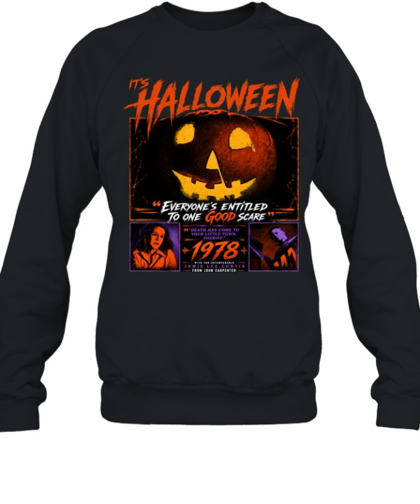 It's Halloween 1978 Movie Jack-O-Lantern Quotes Unisex Sweatshirt