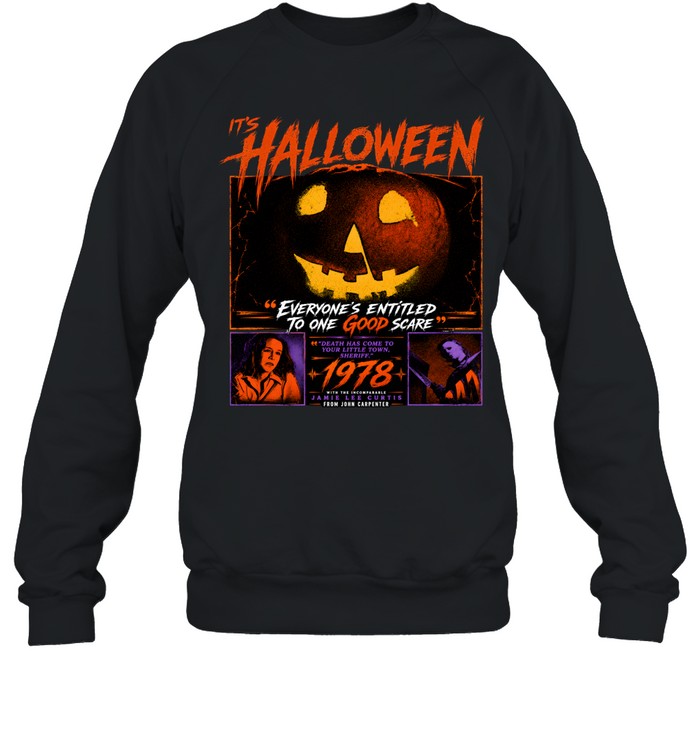 It's Halloween 1978 Movie Jack-O-Lantern Quotes Unisex Sweatshirt It's Halloween 1978 Movie Jack-O-Lantern Quotes Unisex Sweatshirt