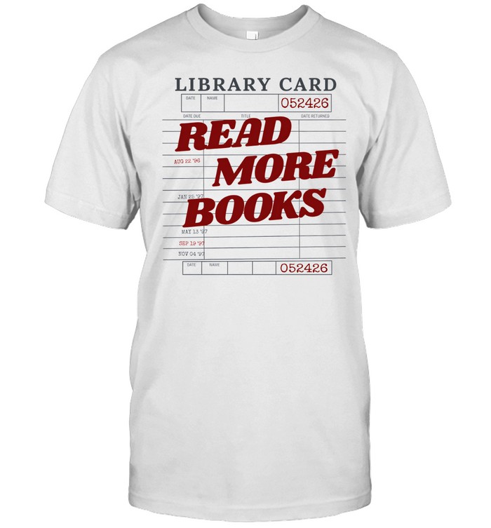 Read More Books Vintage Library Card Due Date Classic Men's T-shirt Read More Books Vintage Library Card Due Date Classic Men's T-shirt