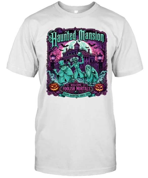 Retro The Haunted Mansion Halloween  Classic Men's T-shirt