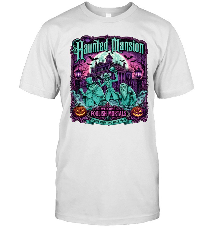 Retro The Haunted Mansion Halloween Classic Men's T-shirt Retro The Haunted Mansion Halloween Classic Men's T-shirt