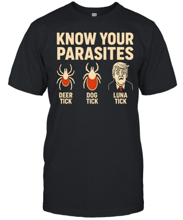 Robert De Niro Know Your Parasites Deer Tick Dog Tick Luna Tick Anti Trump Classic Men's T-shirt