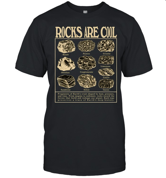 Rocks Are Cool Vintage Geology Field Guide Chart Classic Men's T-shirt Rocks Are Cool Vintage Geology Field Guide Chart Classic Men's T-shirt