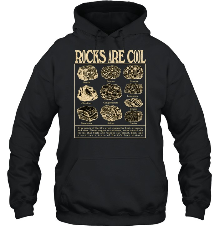 Rocks Are Cool Vintage Geology Field Guide Chart Unisex Hoodie Rocks Are Cool Vintage Geology Field Guide Chart Unisex Hoodie