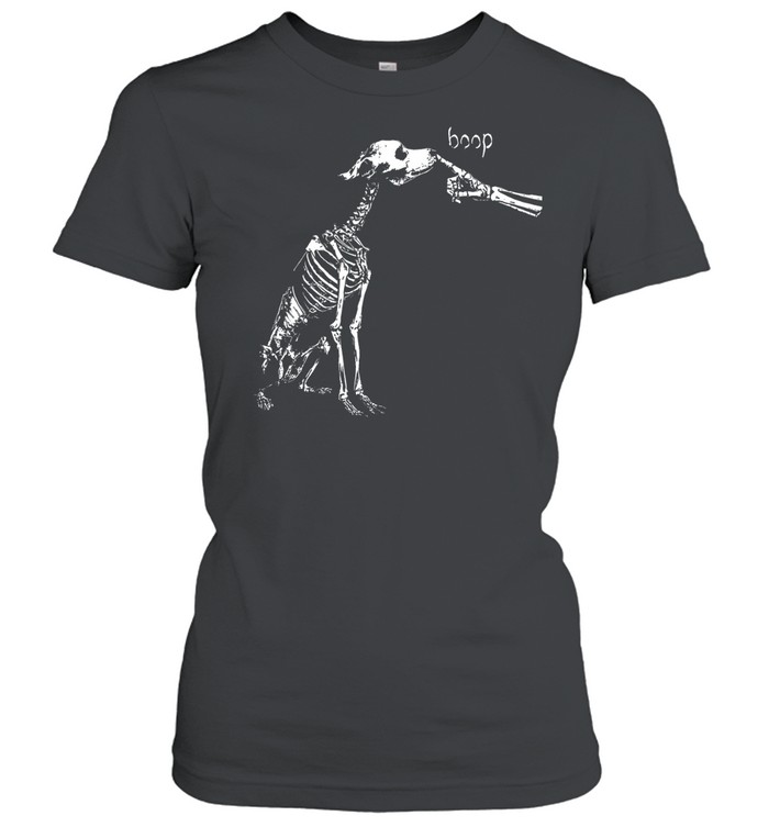Skeleton Dog Boop Nose Funny Dog Lover Halloween Classic Women's T-shirt