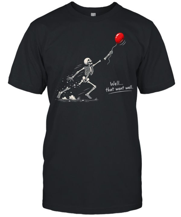 Skeleton Lost Balloon Classic Men's T-shirt