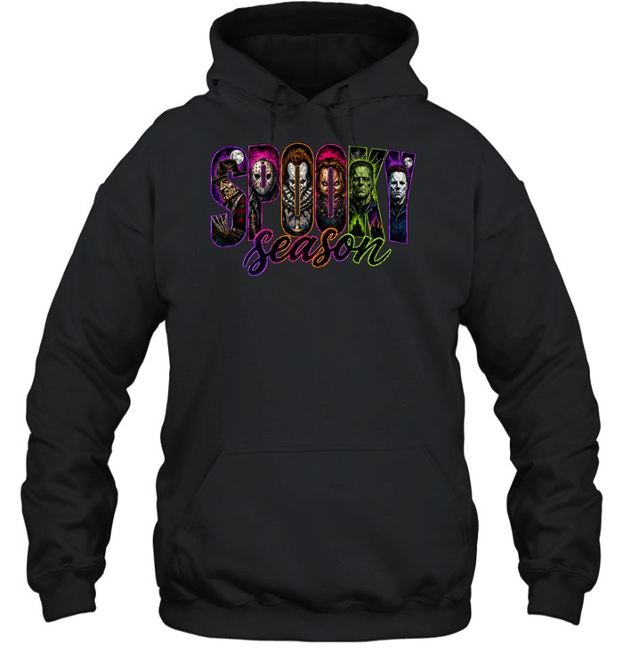 Spooky Season Horror Slasher Squad Freddy Jason Pennywise Chucky Unisex Hoodie Spooky Season Horror Slasher Squad Freddy Jason Pennywise Chucky Unisex Hoodie