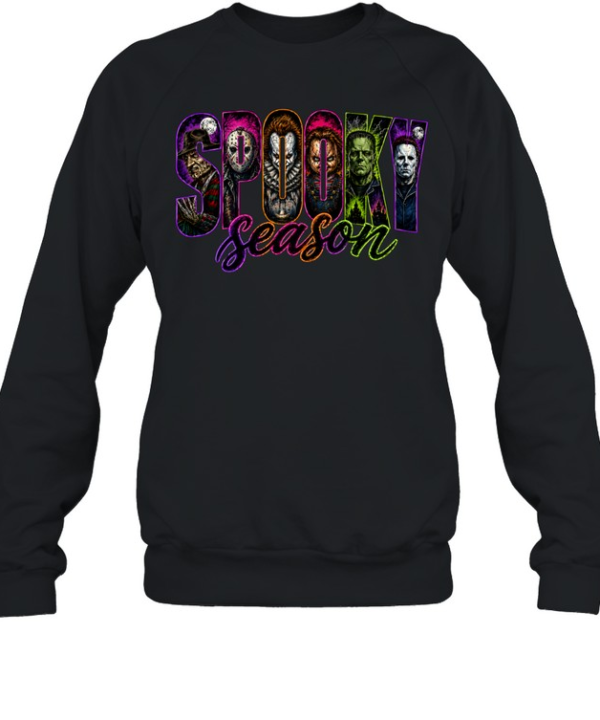 Spooky Season Horror Slasher Squad Freddy Jason Pennywise Chucky Unisex Sweatshirt