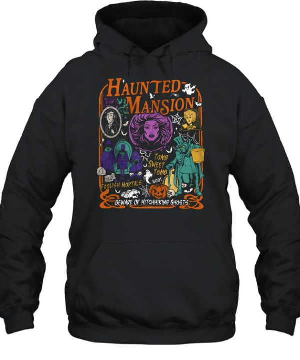 Vintage Haunted Mansion  Madame Leota Hatbox Ghost Halloween  Unisex Hoodie