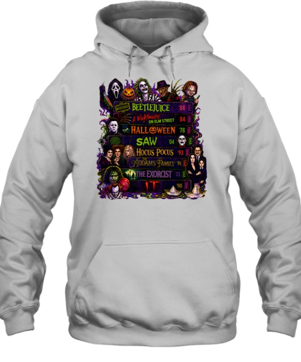 Vintage Horror Movie VHS Tapes Beetlejuice Halloween Slasher  Unisex Hoodie