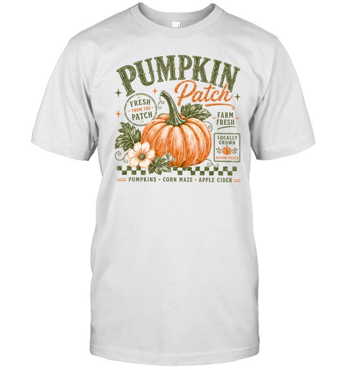 Vintage Pumpkin Patch Fresh Farm Fall Autumn Classic Men's T-shirt Vintage Pumpkin Patch Fresh Farm Fall Autumn Classic Men's T-shirt
