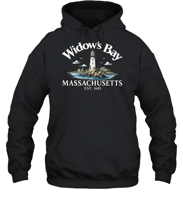Widows Bay Massachusetts Est 1681 Vintage Coastal Lighthouse Unisex Hoodie Widows Bay Massachusetts Est 1681 Vintage Coastal Lighthouse Unisex Hoodie