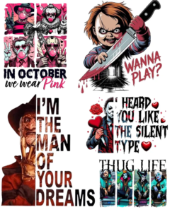 Vintage Halloween Horror Movie Characters Collage Shirt Chucky Freddy Michael Villains Fan Apparel