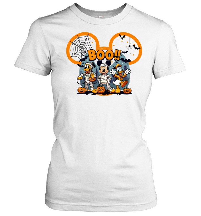 Boo Cartoon Friends Mummy Costumes Halloween T- Classic Women's T-shirt