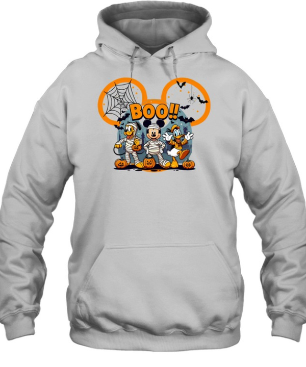 Boo Cartoon Friends Mummy Costumes Halloween T- Unisex Hoodie