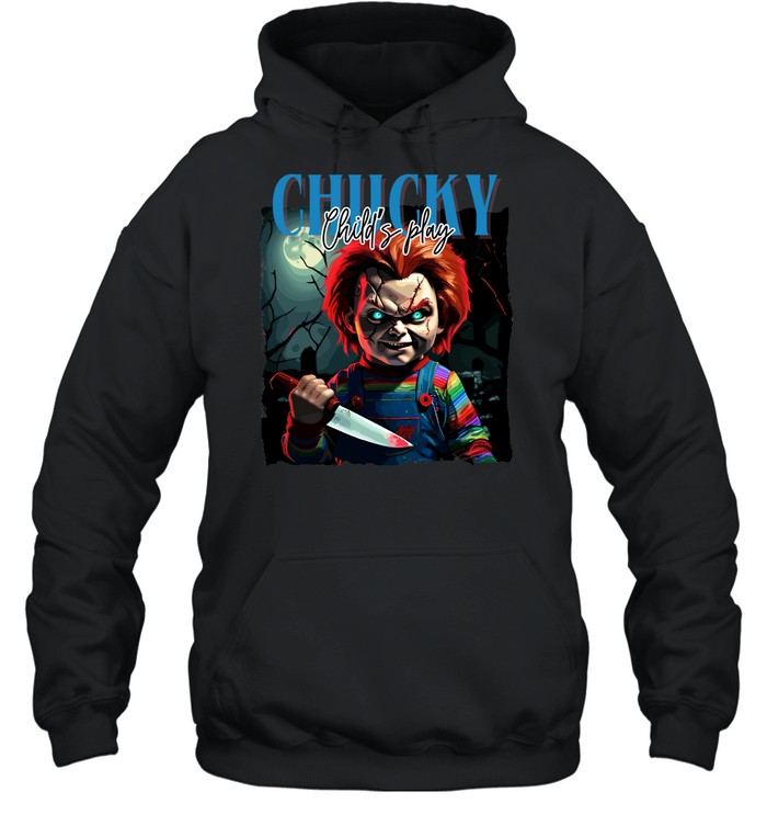Chucky Child's Play Bloody Knife Horror Movie Unisex Hoodie Chucky Child's Play Bloody Knife Horror Movie Unisex Hoodie