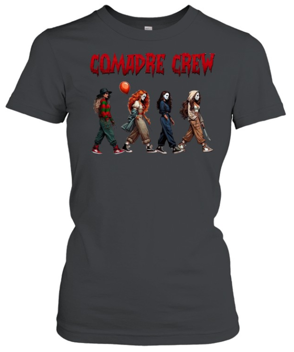 Comadre Crew Streetwear Slasher Girls Squad Halloween Graphic  Classic Women's T-shirt