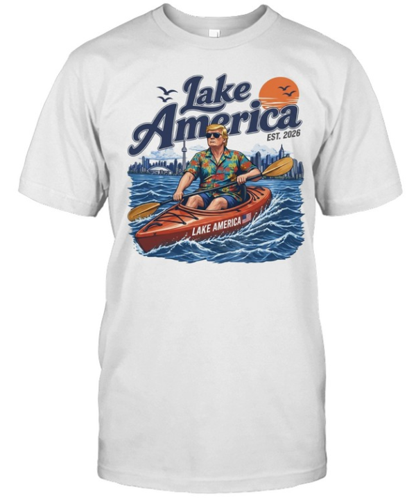Donald Trump Lake America 2026 Kayaking Hawaiian Classic Men's T-shirt