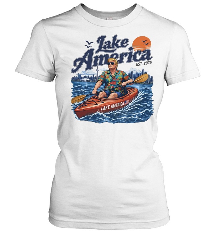 Donald Trump Lake America 2026 Kayaking Hawaiian Classic Women's T-shirt