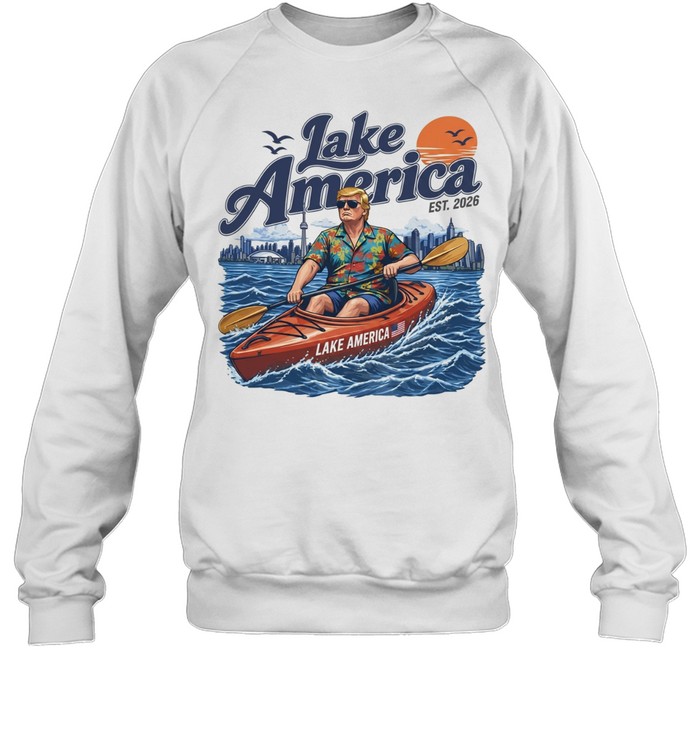 Donald Trump Lake America 2026 Kayaking Hawaiian Unisex Sweatshirt Donald Trump Lake America 2026 Kayaking Hawaiian Unisex Sweatshirt