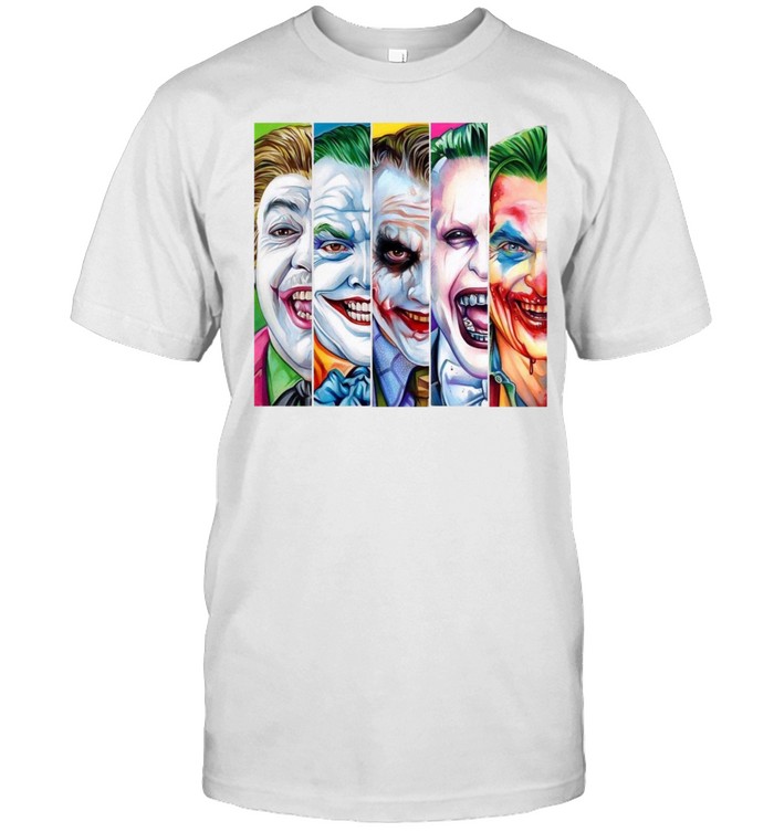 Evolution of Joker Clown Prince of Crime Halloween Comic Graphic Classic Men's T-shirt Evolution of Joker Clown Prince of Crime Halloween Comic Graphic Classic Men's T-shirt