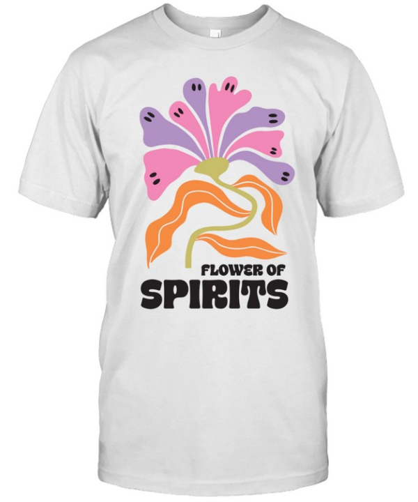 Flower Of Spirits Boho Ghost Petals Halloween T- Classic Men's T-shirt